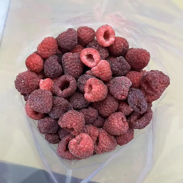 Premium IQF Tibuok Frozen Pula nga Raspberry